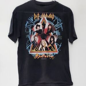 Vintage 1988 Def Leppard Hysteria Tour T-Shirt Single Stitch Made in USA